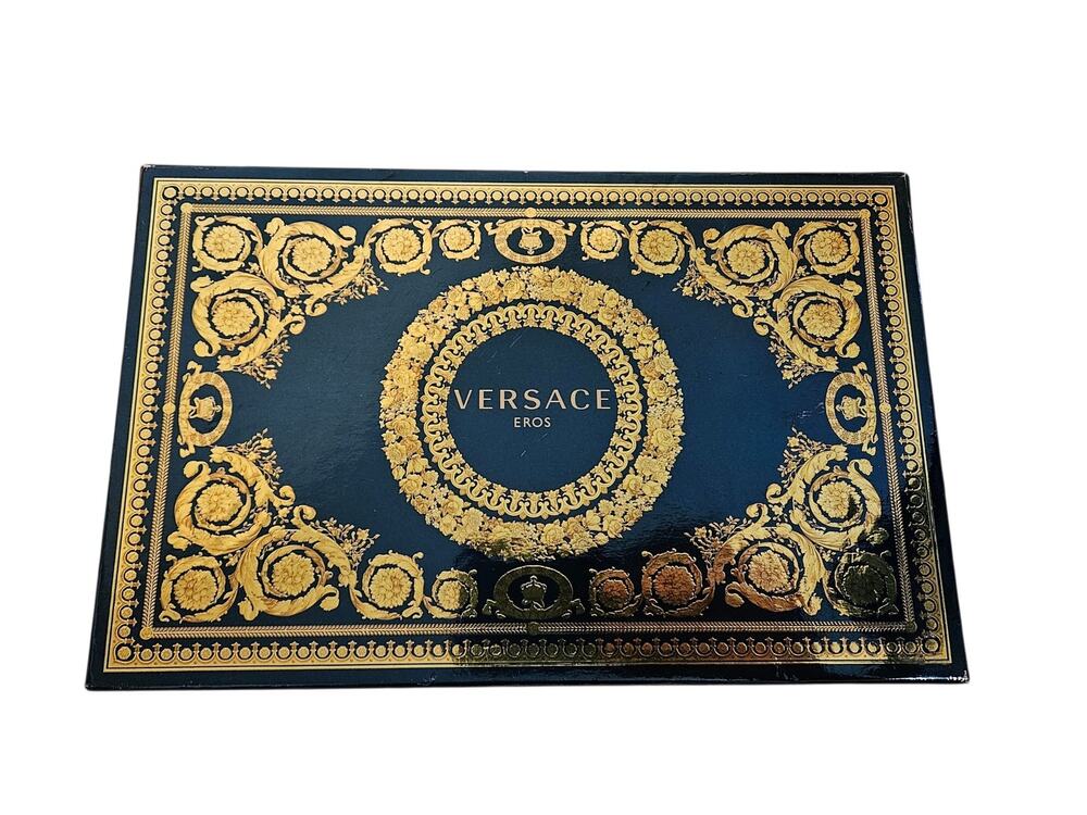NWT Versace Eros Black Travel Bag, still in box, never used.